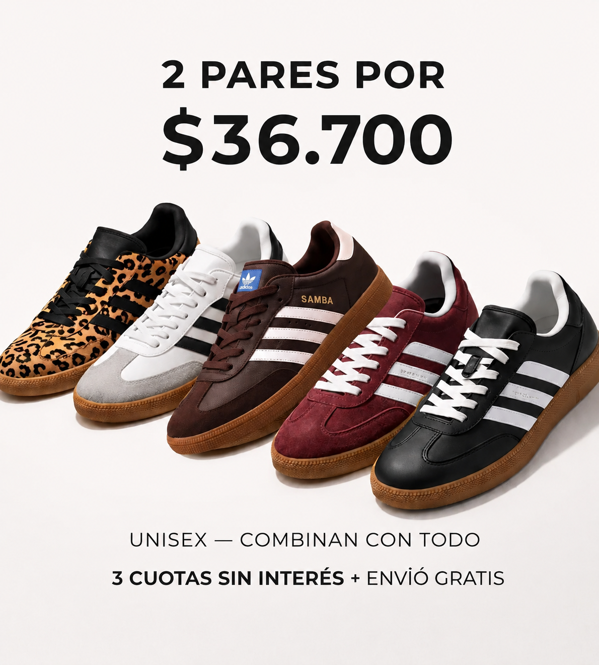 SAMBA 2X1 + ENVÍO GRATIS