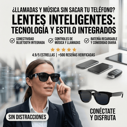 Gafas inteligentes SL con zoom, cambio de color y traducción AI en tiempo real